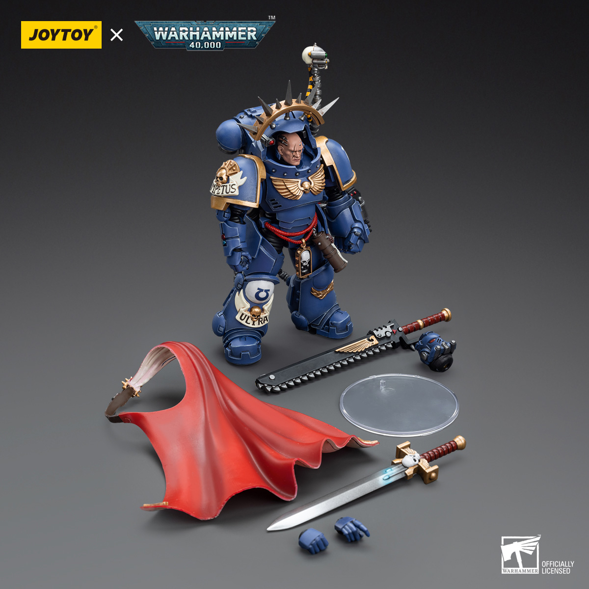 JOYTOY JT7745 Warhammer 40k 1: 18 Ultramarines Captain in Gravis Armour - JOYTOY WORLD