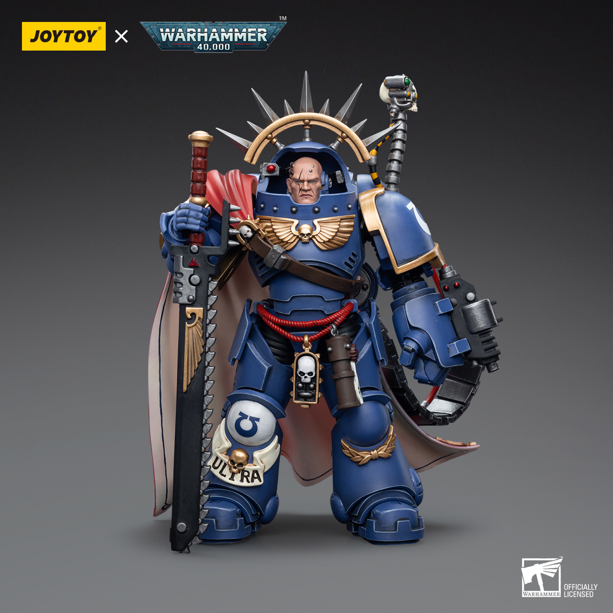 JOYTOY JT7745 Warhammer 40k 1: 18 Ultramarines Captain in Gravis Armour - JOYTOY WORLD