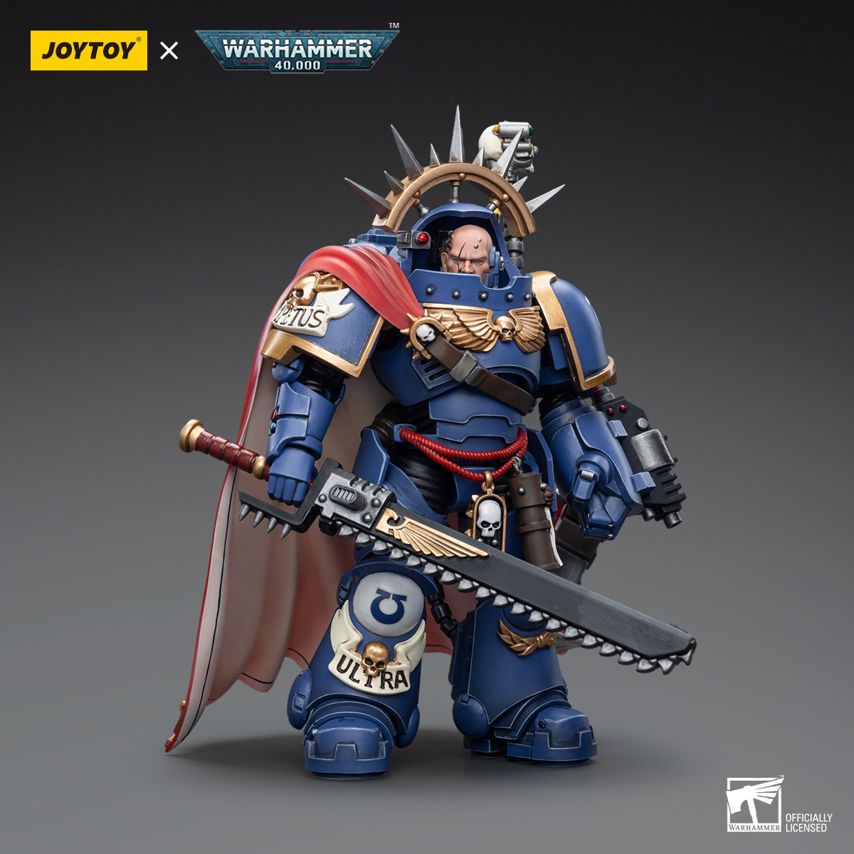 JOYTOY JT7745 Warhammer 40k 1: 18 Ultramarines Captain in Gravis Armour - JOYTOY WORLD
