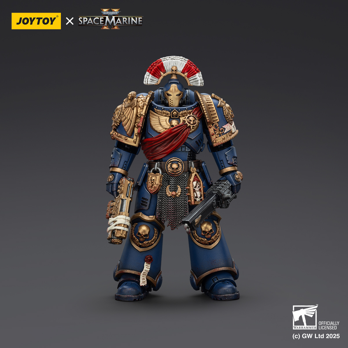 JOYTOY JT01536 Warhammer 40k 1: 18 Ultramarines Relic Secundus Armour with Artificer bolt rifle chainsword and bolt pistol - JOYTOY WORLD