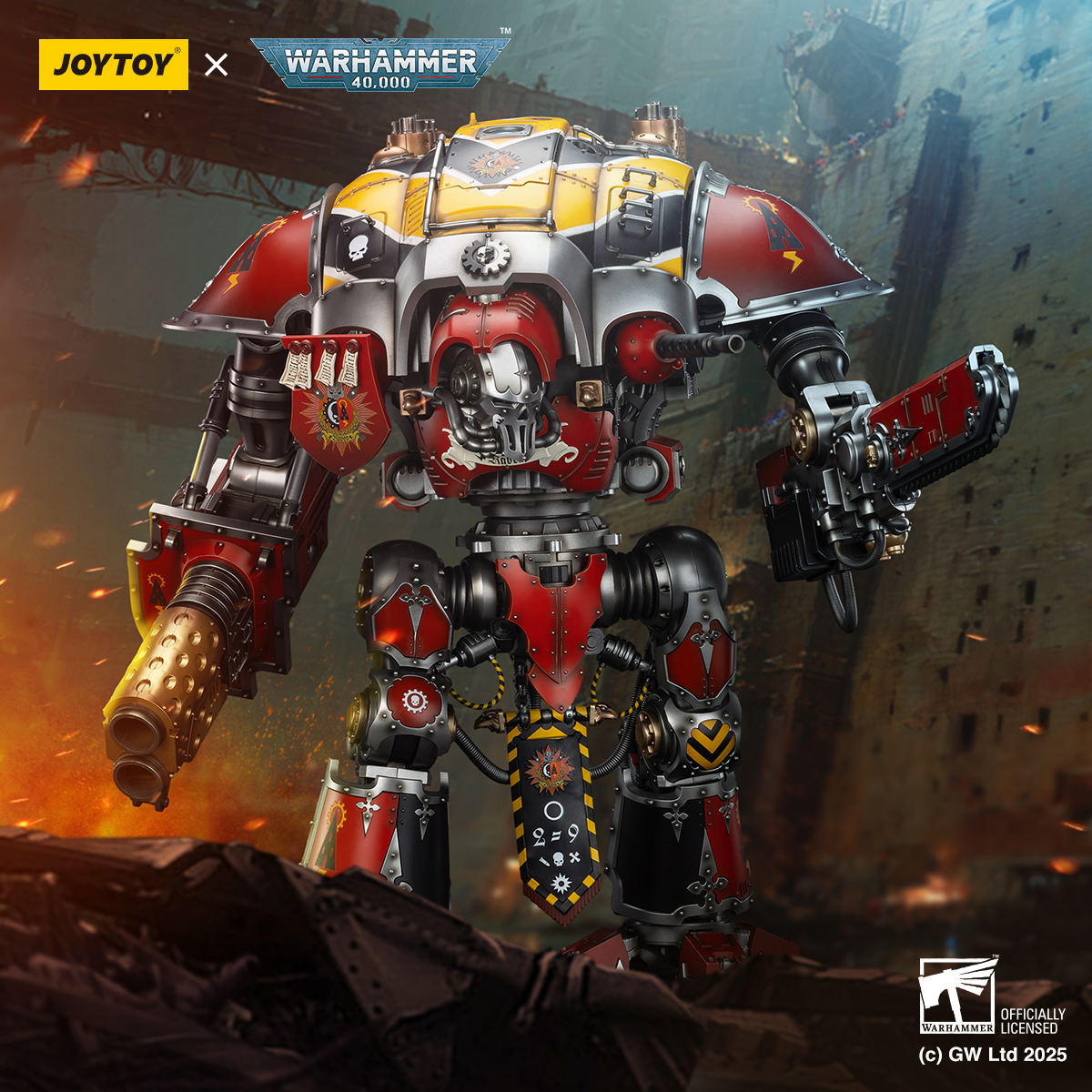 JOYTOY JT9305 Warhammer 40k 1: 18 Imperial Knights House Raven Knight Errant - JOYTOY WORLD