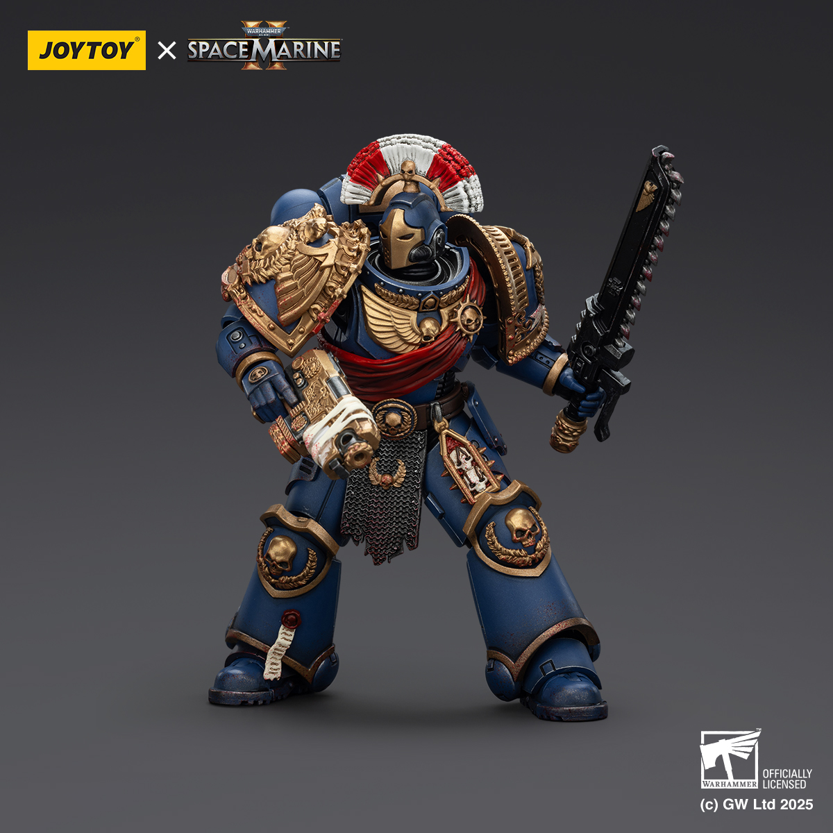 JOYTOY JT01536 Warhammer 40k 1: 18 Ultramarines Relic Secundus Armour with Artificer bolt rifle chainsword and bolt pistol - JOYTOY WORLD