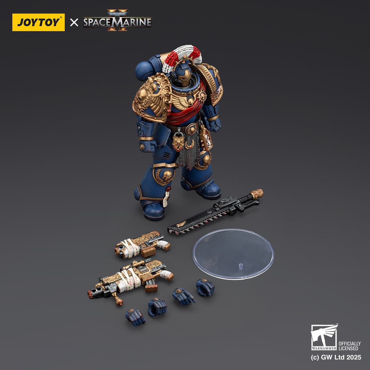 JOYTOY JT01536 Warhammer 40k 1: 18 Ultramarines Relic Secundus Armour with Artificer bolt rifle chainsword and bolt pistol - JOYTOY WORLD