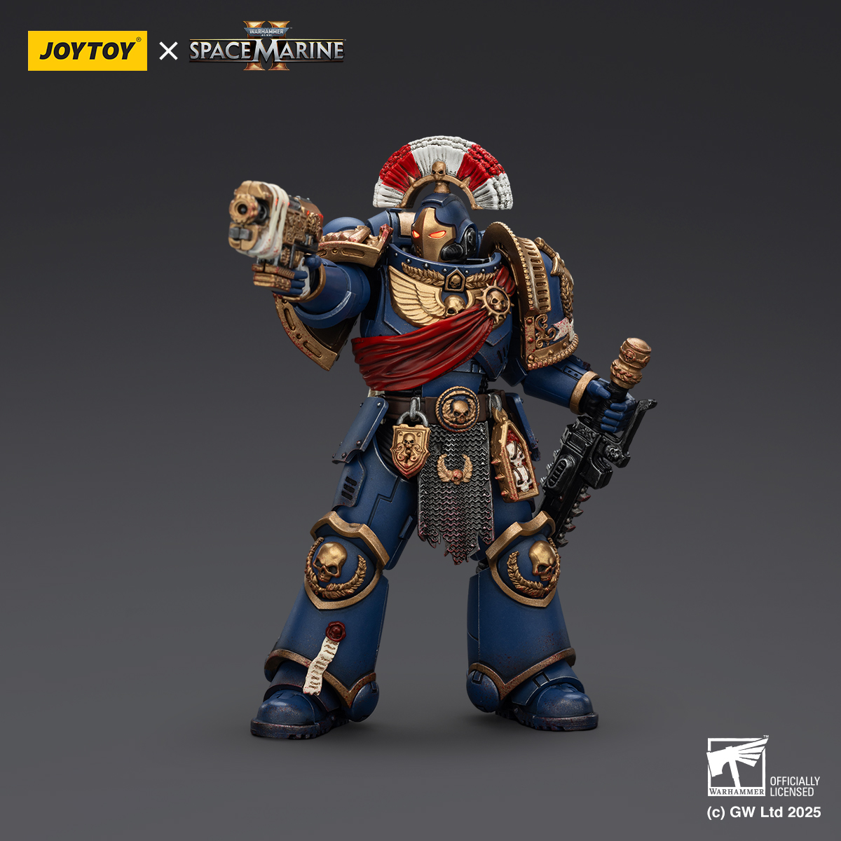 JOYTOY JT01536 Warhammer 40k 1: 18 Ultramarines Relic Secundus Armour with Artificer bolt rifle chainsword and bolt pistol - JOYTOY WORLD