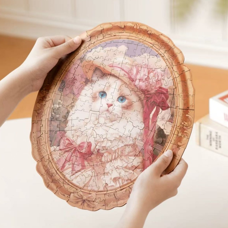 Robotime TA005 Springtime Kitty Portrait - JOYTOY WORLD