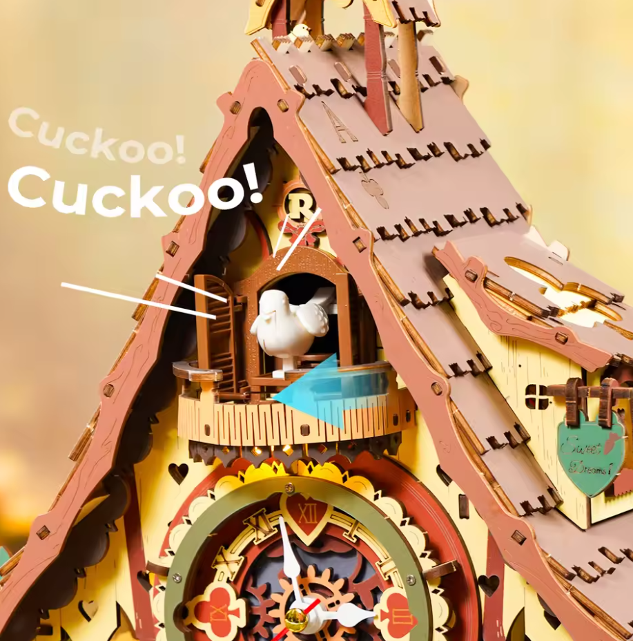 Robotime LC901 Cuckoo Clock(colorful) - JOYTOY WORLD