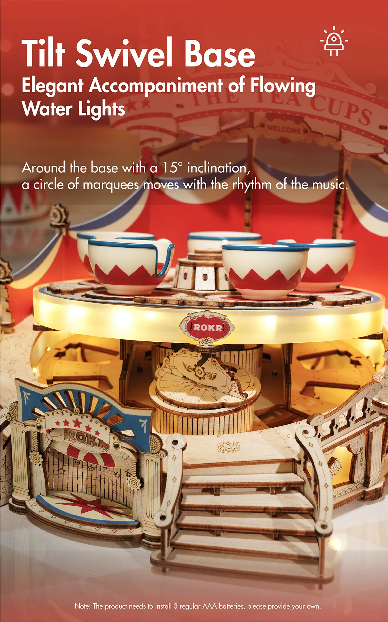 Robotime EA04 Tilt-A-Whirl - JOYTOY WORLD
