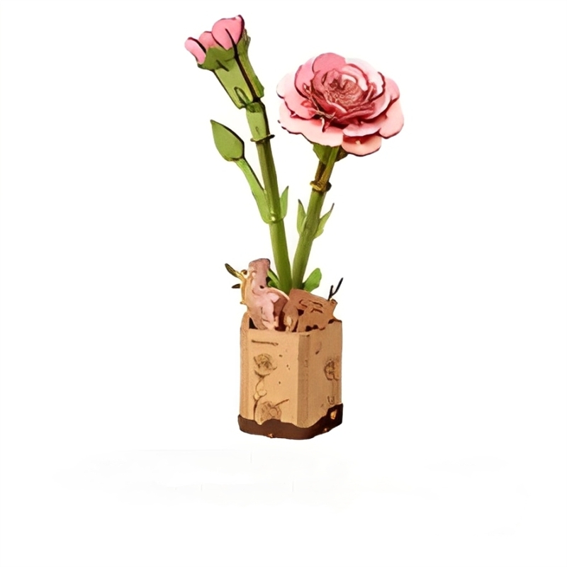 Robotime TW051 Pink Carnation - JOYTOY WORLD