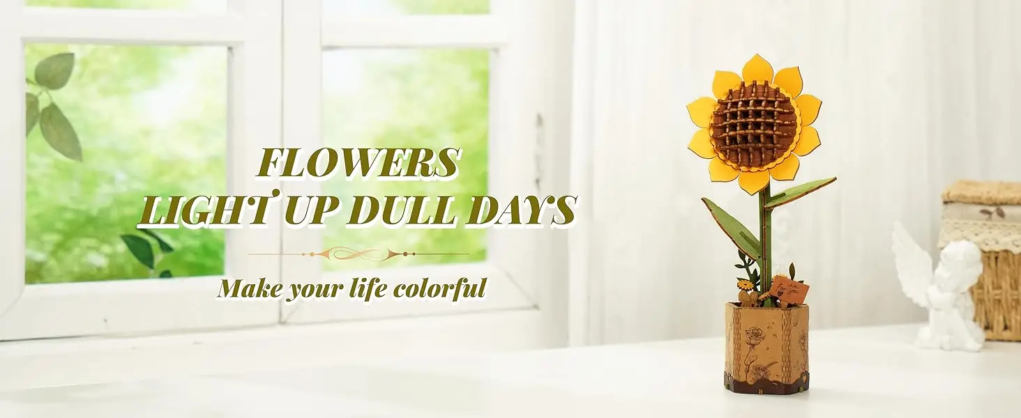 Robotime TW011 Sunflower - JOYTOY WORLD