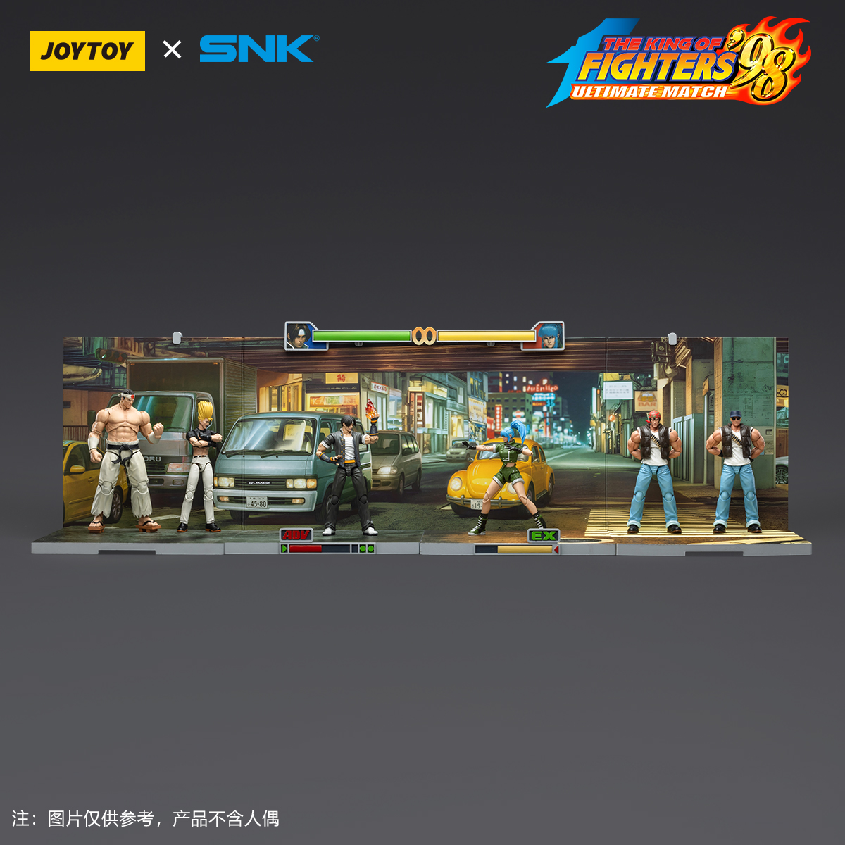 JOYTOY JT01734 The King of Fighters KOF 98UM Stage Base-Japan Street - JOYTOY WORLD