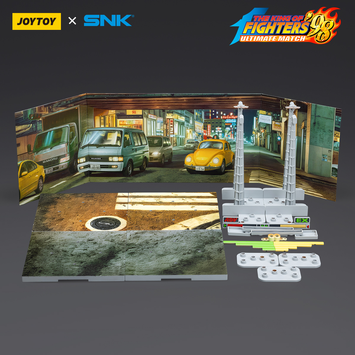 JOYTOY JT01734 The King of Fighters KOF 98UM Stage Base-Japan Street - JOYTOY WORLD