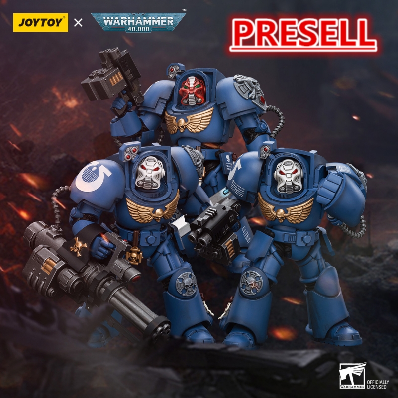 特撮 Joytoy Warhammer Ultramarines Squad JOYTOY Warhammer 40k 1: 18 Ultramarines Terminator Squad