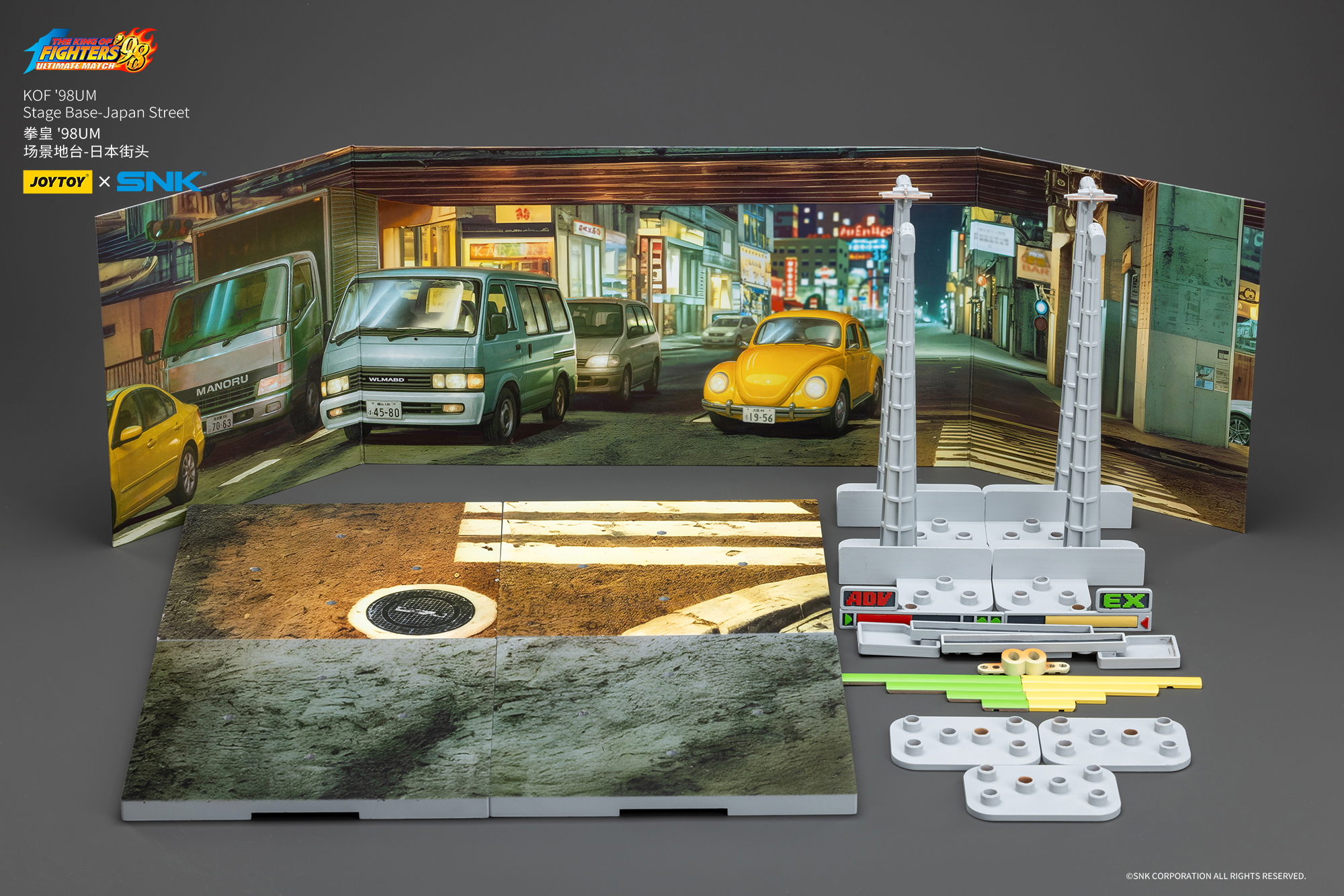 JOYTOY JT01734 The King of Fighters KOF 98UM Stage Base-Japan Street - JOYTOY WORLD