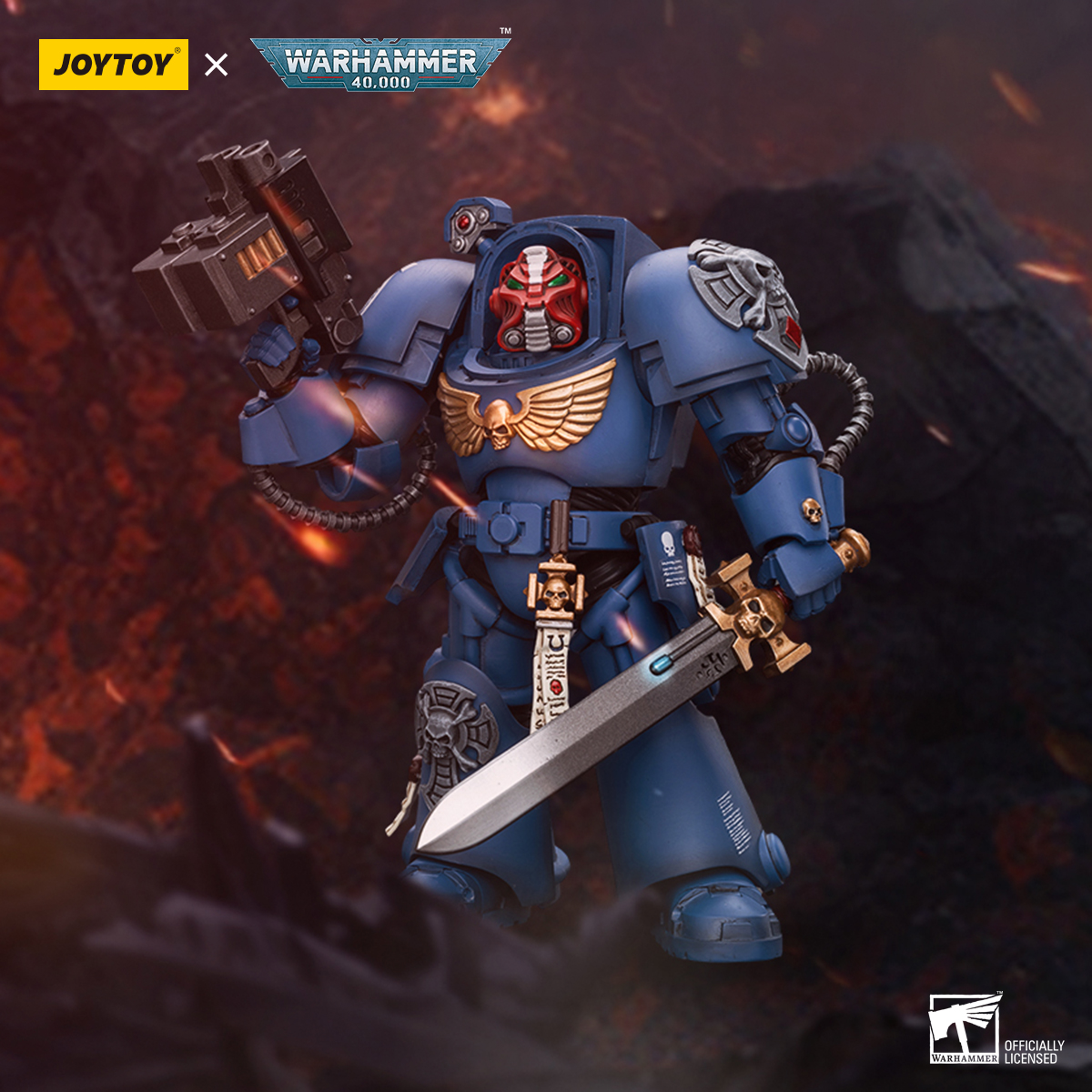 JOYTOY Warhammer 40k 1: 18 Ultramarines Terminator Squad - JOYTOY WORLD