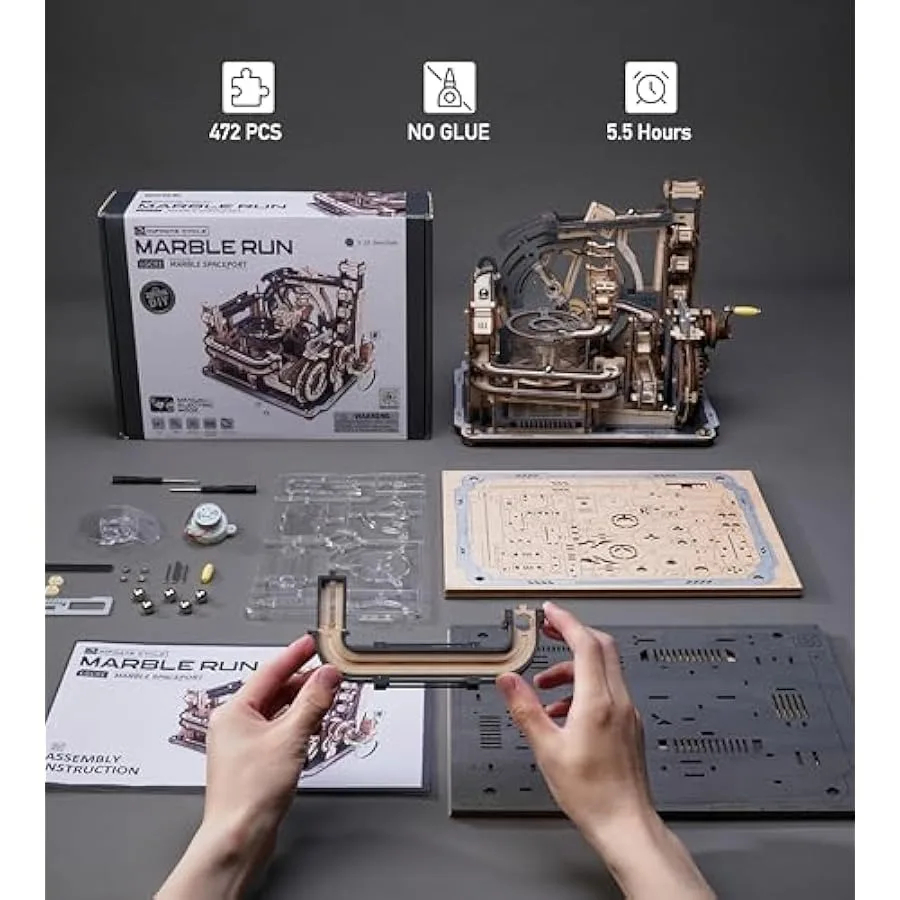 Robotime LGC01 Marble Spaceport - JOYTOY WORLD