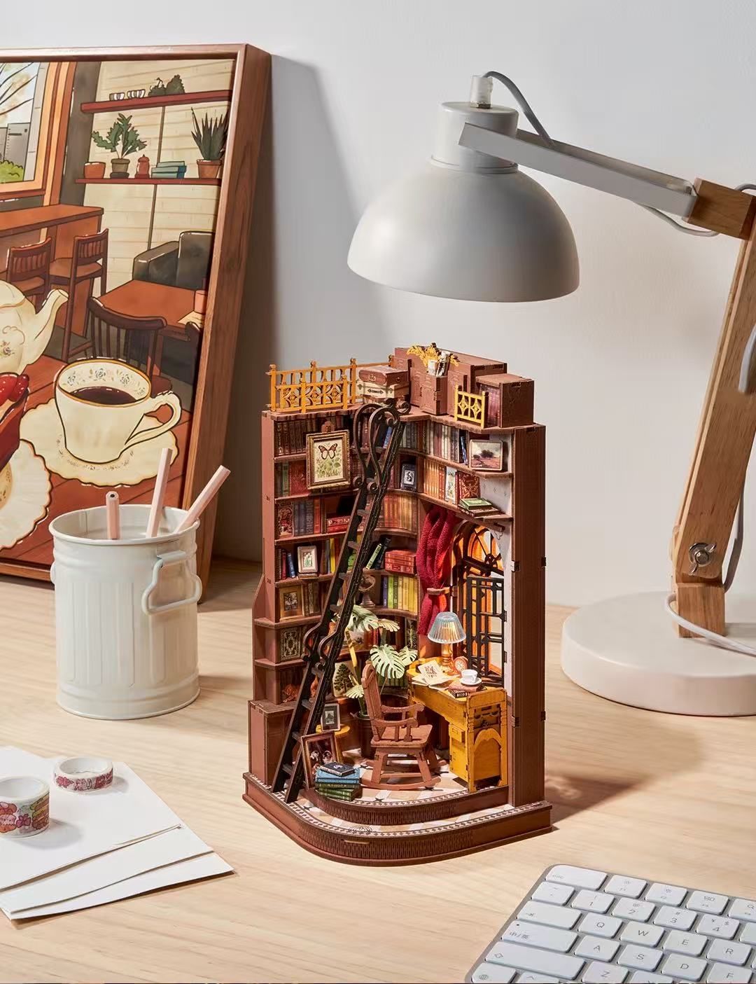 Robotime TGE02 Silent Corner Study - JOYTOY WORLD