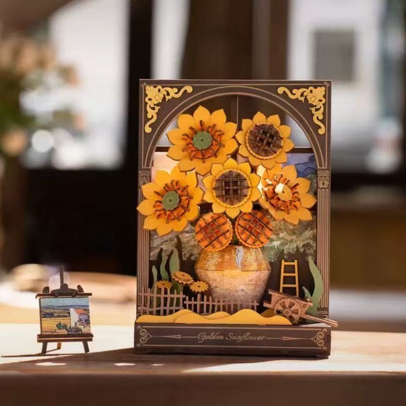 Robotime TH002 Golden Sunflower - JOYTOY WORLD