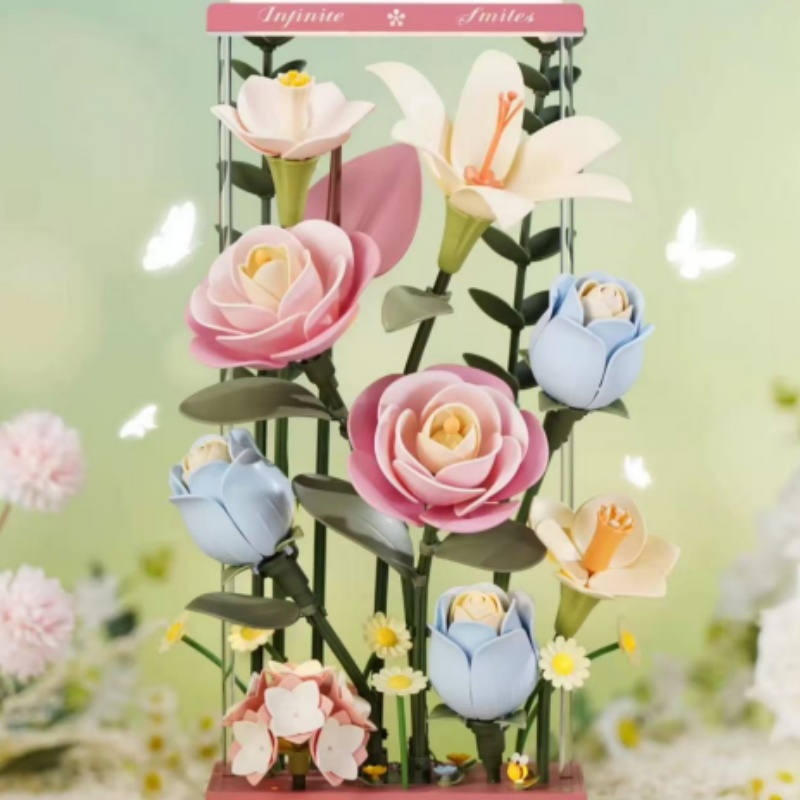Robotime AF01D Blooming Bouquet Box - JOYTOY WORLD