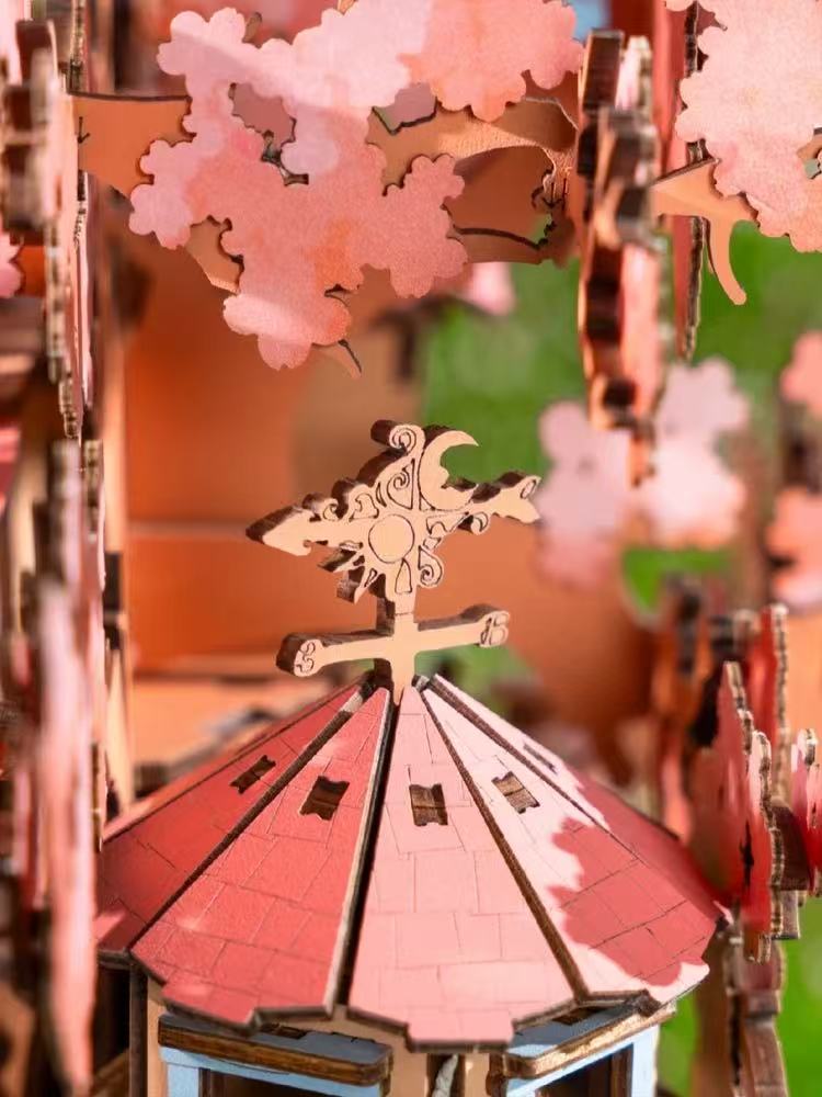 Robotime TGS04 Sakura Tree House - JOYTOY WORLD