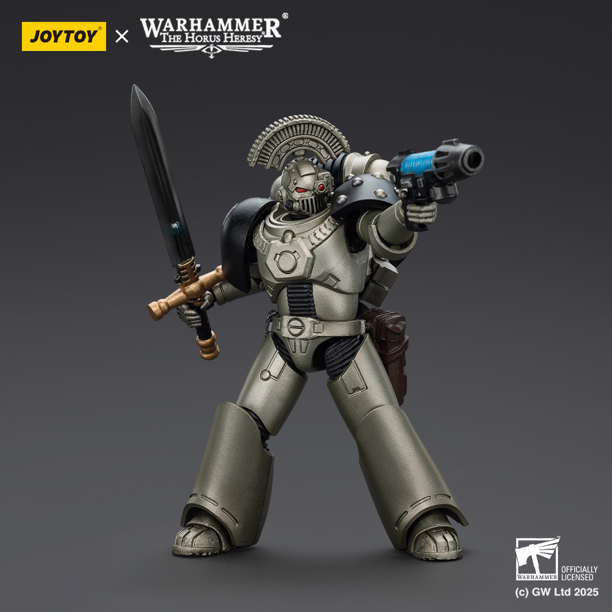 JOYTOY Warhammer The Horus Heresy lron Warriors MKVI Tactical Sergeant and Command Squad Chosen with Legion Standard - JOYTOY WORLD