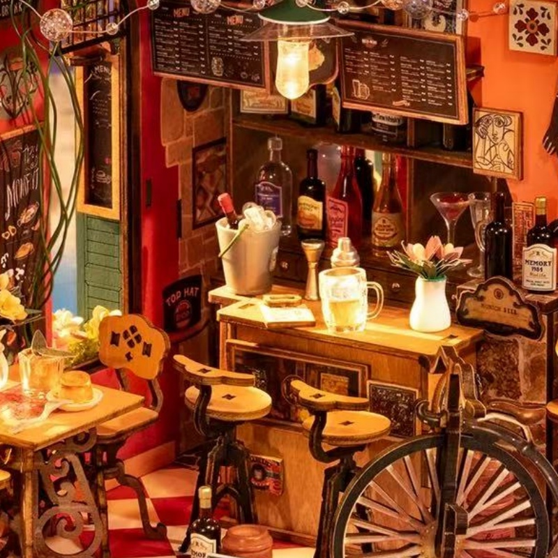 Robotime DG173 Cheers Bar & Dining - JOYTOY WORLD