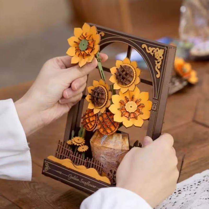 Robotime TH002 Golden Sunflower - JOYTOY WORLD
