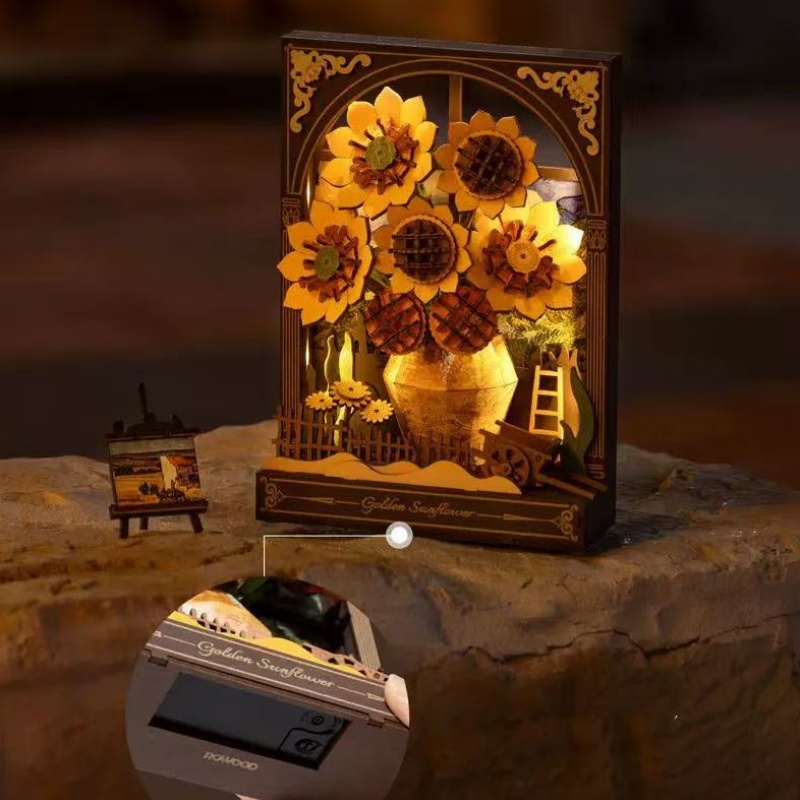 Robotime TH002 Golden Sunflower - JOYTOY WORLD