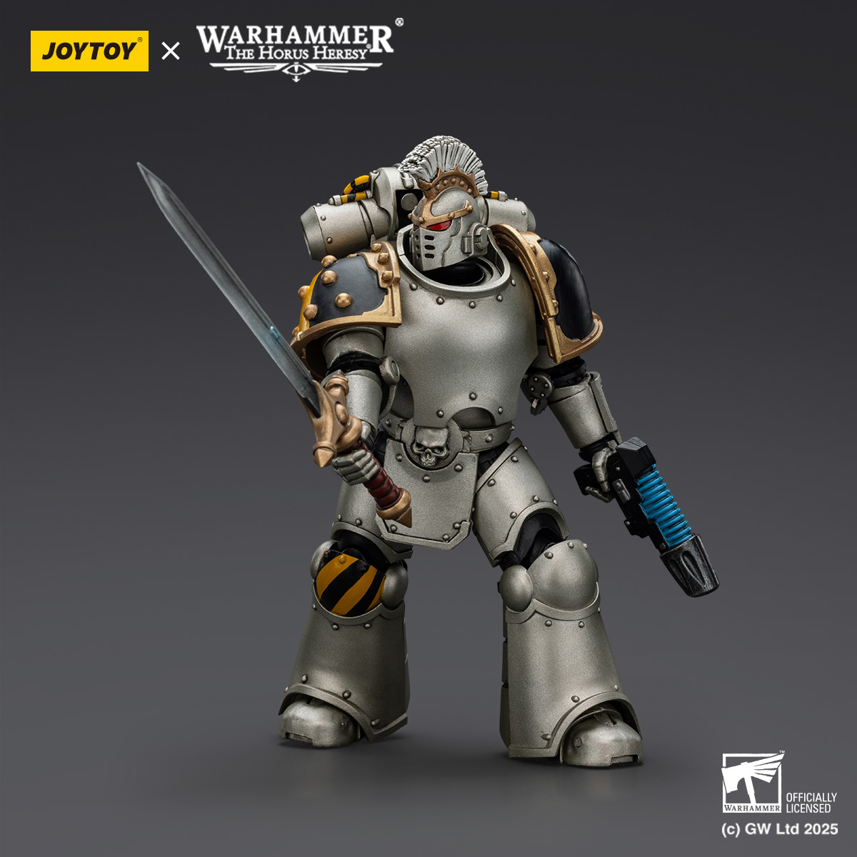 JOYTOY Warhammer The Horus Heresy lron Warriors MKVI Tactical Sergeant and Command Squad Chosen with Legion Standard - JOYTOY WORLD