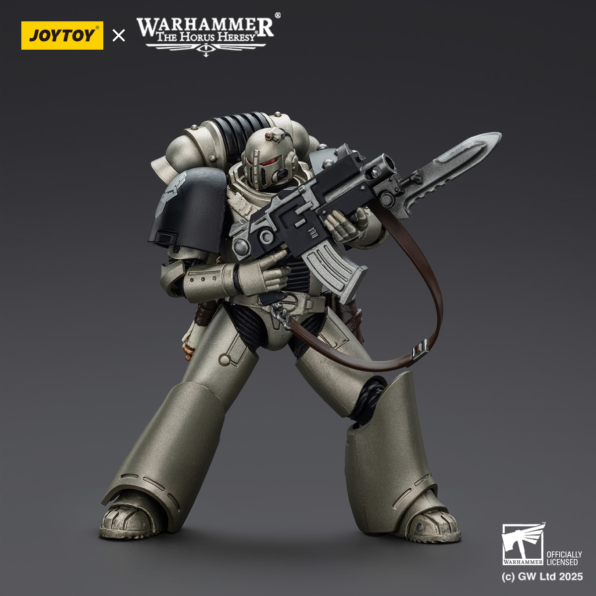 JOYTOY Warhammer The Horus Heresy lron Warriors MKVI Tactical Sergeant and Command Squad Chosen with Legion Standard - JOYTOY WORLD
