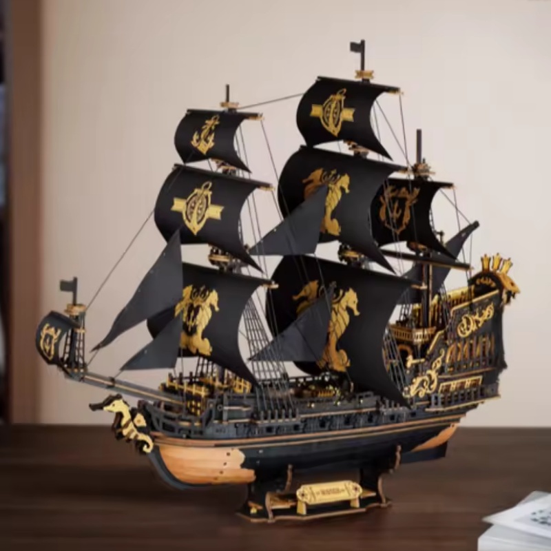 Robotime MCB02 The Seahorse Barque - JOYTOY WORLD