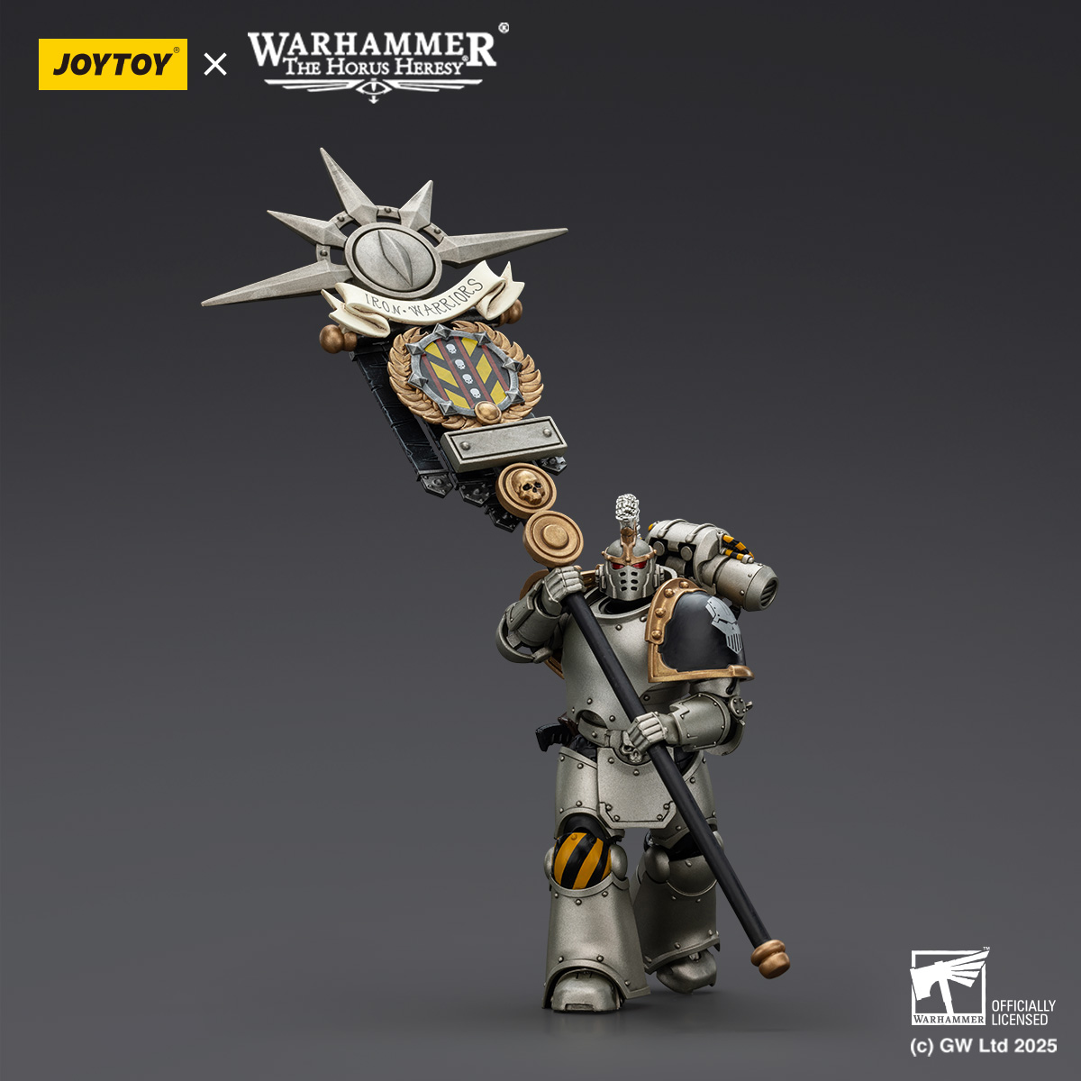 JOYTOY Warhammer The Horus Heresy lron Warriors MKVI Tactical Sergeant and Command Squad Chosen with Legion Standard - JOYTOY WORLD