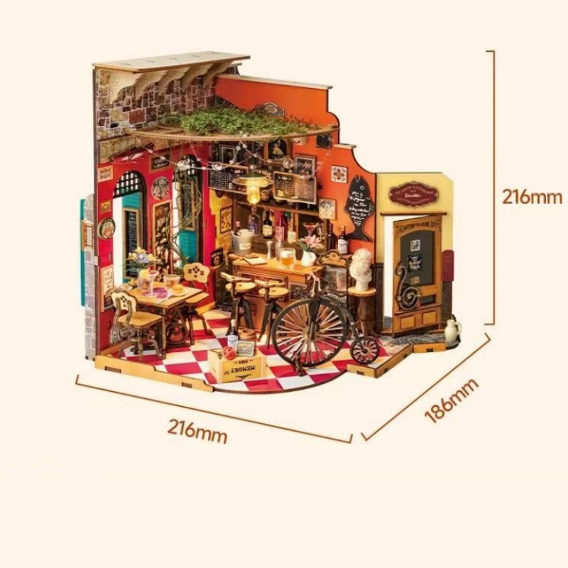 Robotime DG173 Cheers Bar & Dining - JOYTOY WORLD