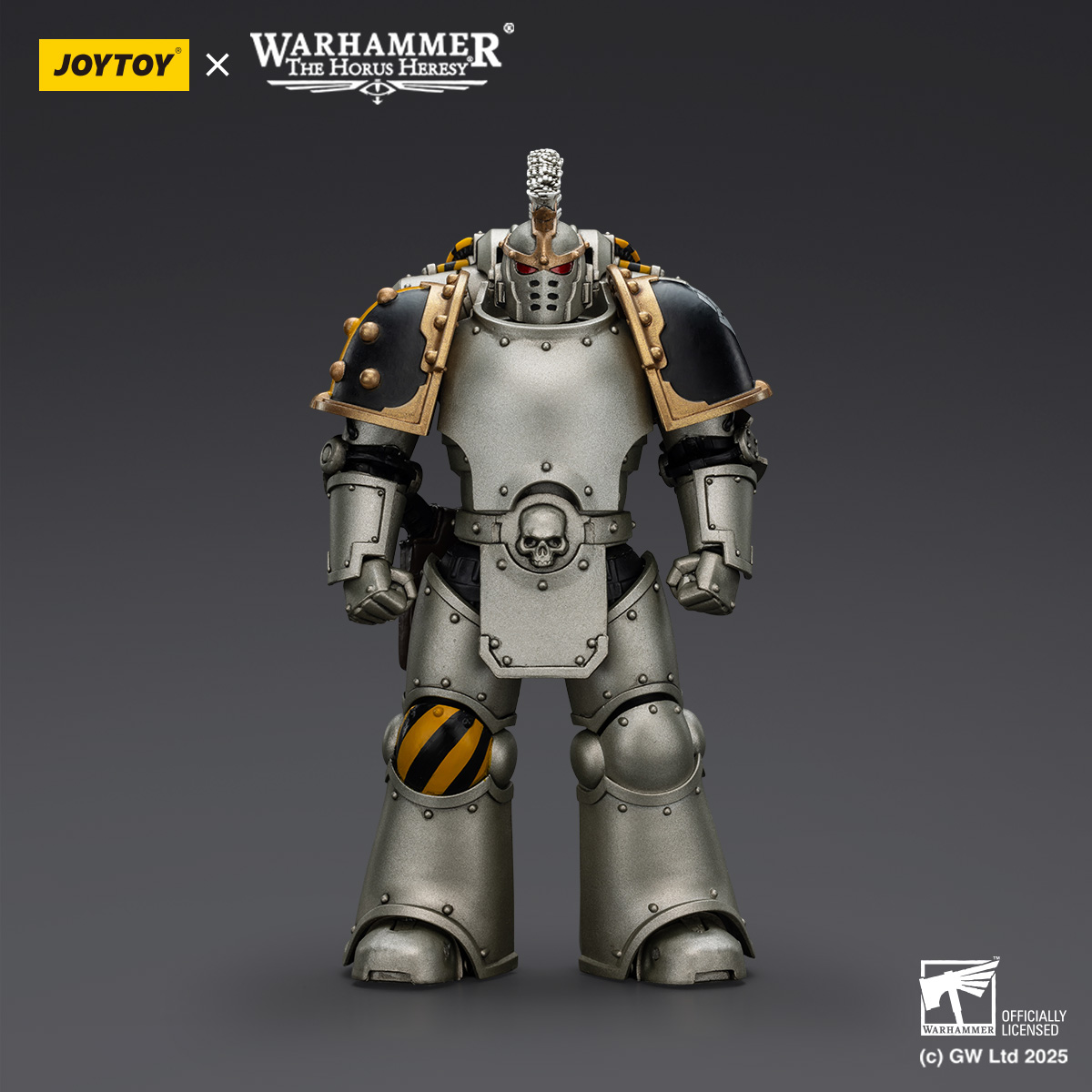 JOYTOY Warhammer The Horus Heresy lron Warriors MKVI Tactical Sergeant and Command Squad Chosen with Legion Standard - JOYTOY WORLD