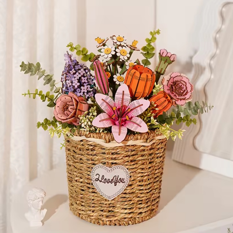 Robotime TW081 Orange Tulip - JOYTOY WORLD