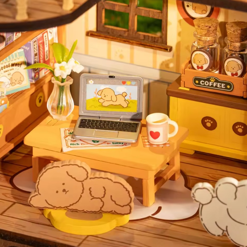 Robotime DG169 Puppy's Cozy Villa - JOYTOY WORLD