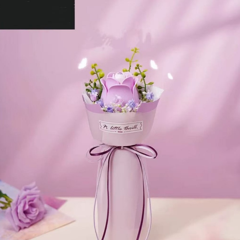 Robotime AF021 Purple Rose - JOYTOY WORLD