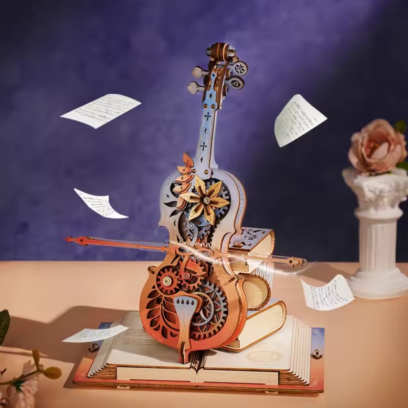 Robotime AMK63M Magic cello - JOYTOY WORLD