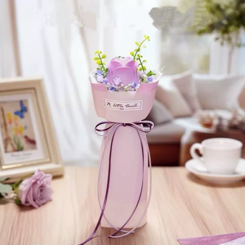 Robotime AF021 Purple Rose - JOYTOY WORLD