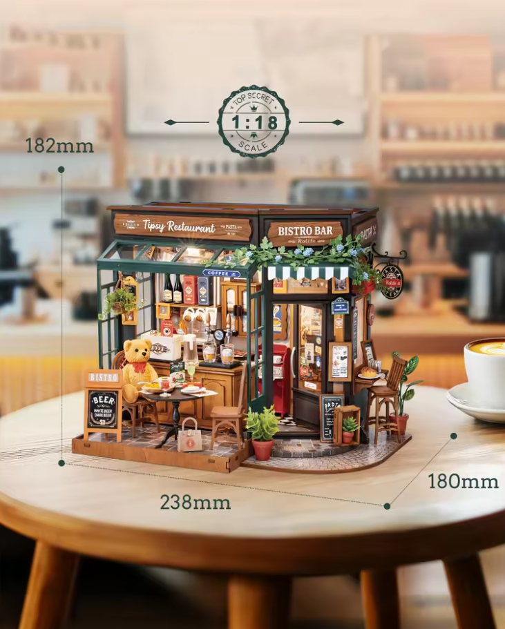 Robotime DG167 Tipsy Restaurant - JOYTOY WORLD