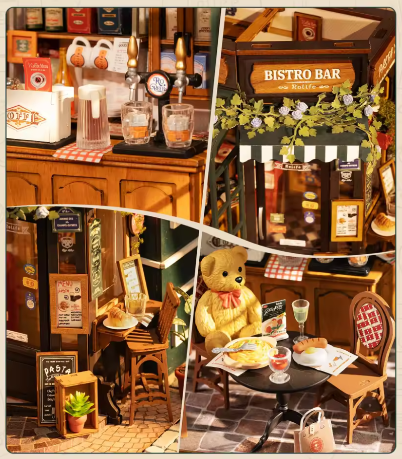 Robotime DG167 Tipsy Restaurant - JOYTOY WORLD