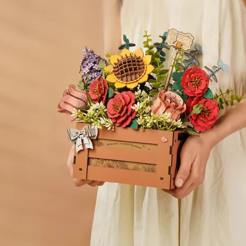 Robotime TW02H Wooden Bloom Box - JOYTOY WORLD