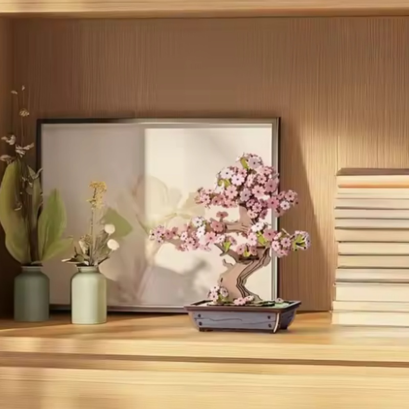 Robotime TG415 Sakura Bonsai - JOYTOY WORLD