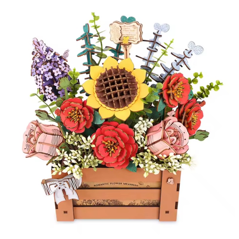 Robotime TW02H Wooden Bloom Box - JOYTOY WORLD
