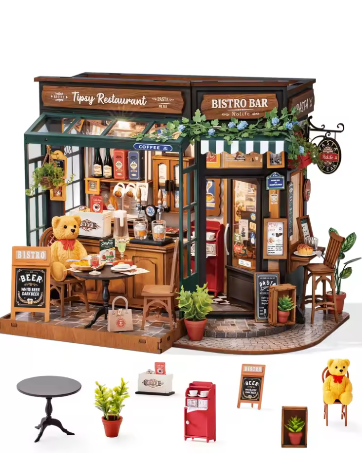 Robotime DG167 Tipsy Restaurant - JOYTOY WORLD
