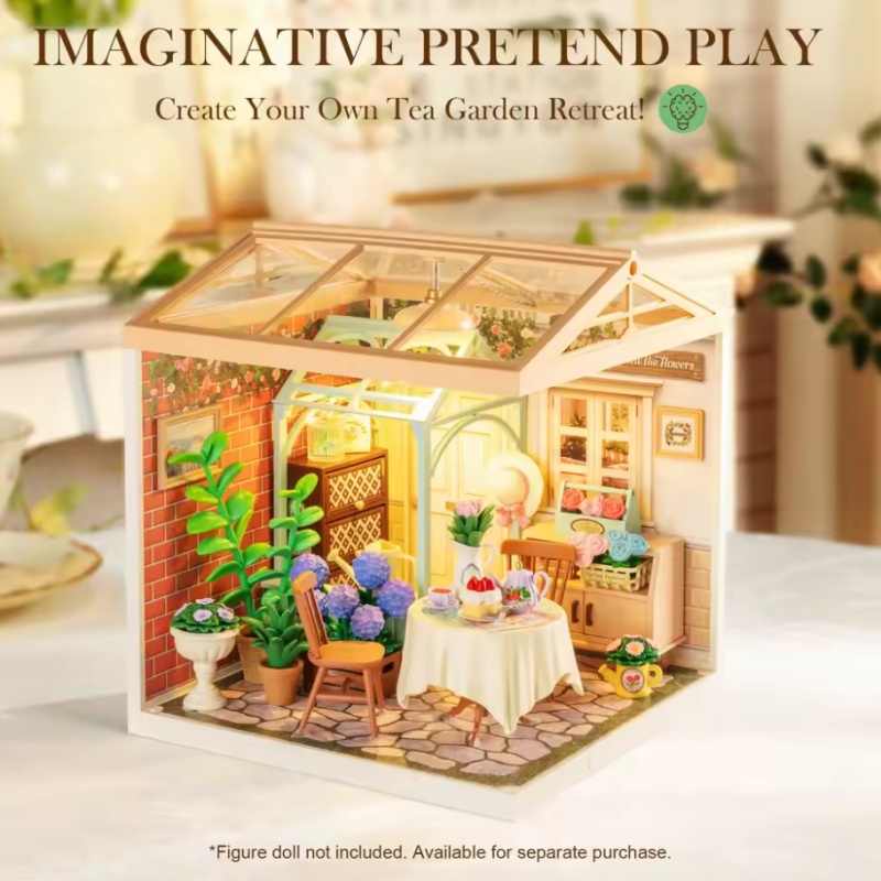 Robotime DW013B Blooming Tea Garden - JOYTOY WORLD