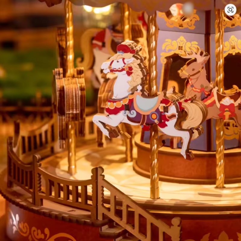 Robotime AMC01 Classic Carousel - JOYTOY WORLD