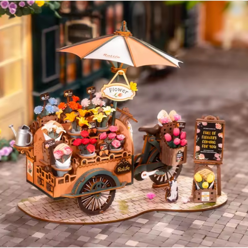 Robotime TGS03 Blossom Cart - JOYTOY WORLD