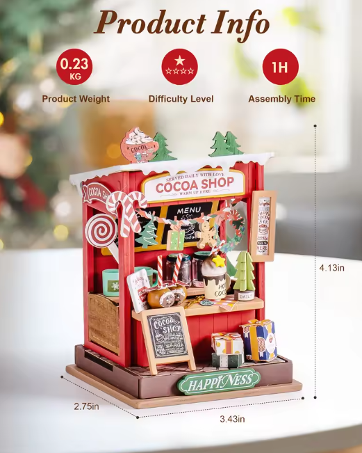 Robotime DS042 Cocoa Shop - JOYTOY WORLD