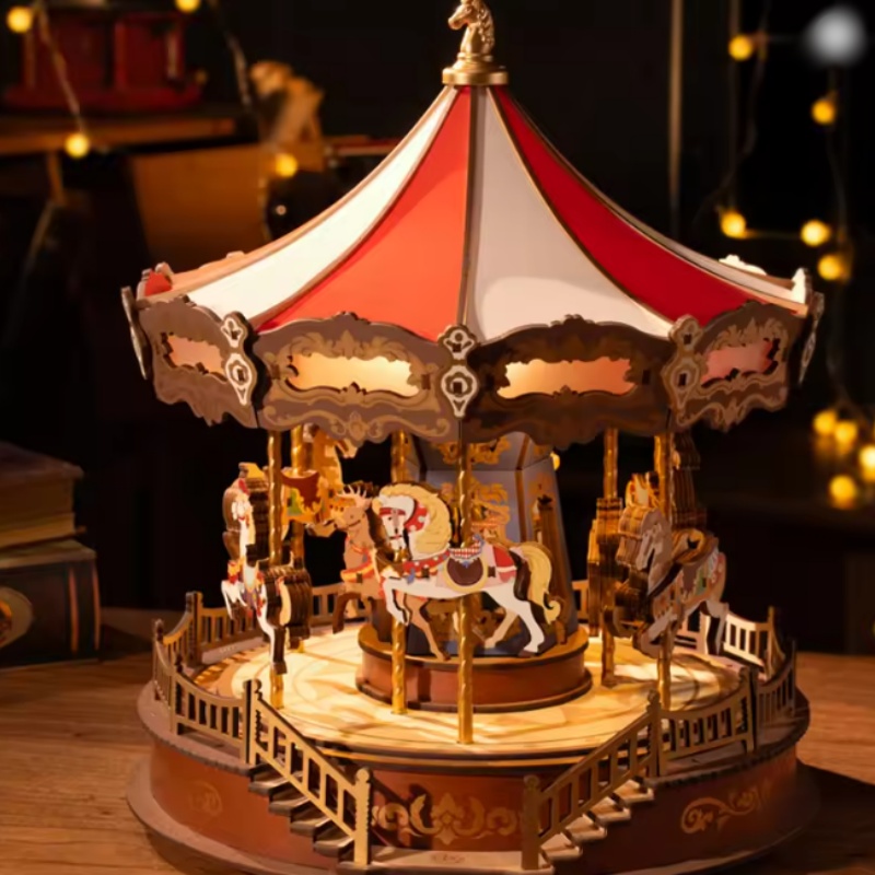 Robotime AMC01 Classic Carousel - JOYTOY WORLD