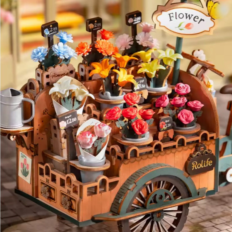 Robotime TGS03 Blossom Cart - JOYTOY WORLD